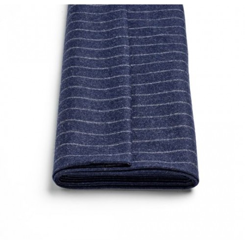 Navy Wide Chalk Stripe Flannel CODE: FS479L-A271633